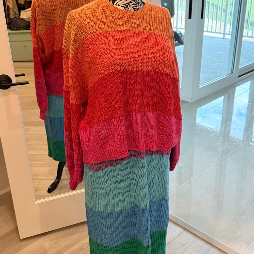 Show Me Your MuMu Multicolor A-Line Skirt